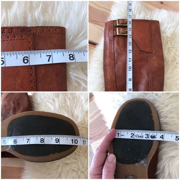 Lucky Brand Cognac “Andrea” Tall Leather Riding 9 - Picture 7 of 8